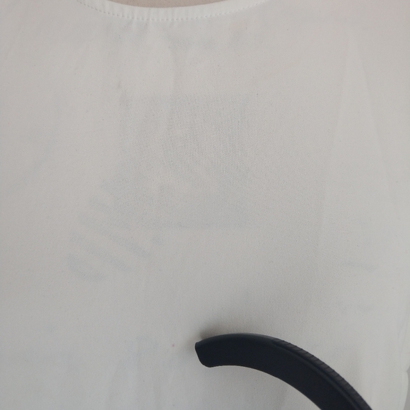 H&M sleeveless, white blouse, Size 10 - Picture 6 of 9